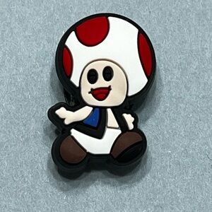 Toad Mario shoe charm. New